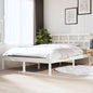Cama sin colchón madera maciza de pino blanca 180x200 cm