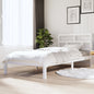 Cama sin colchón madera maciza de pino blanca 180x200 cm