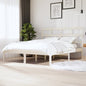 Cama sin colchón madera maciza de pino blanca 180x200 cm