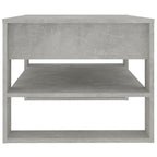 Mesa de centro madera contrachapada gris hormigón 102x55x45 cm