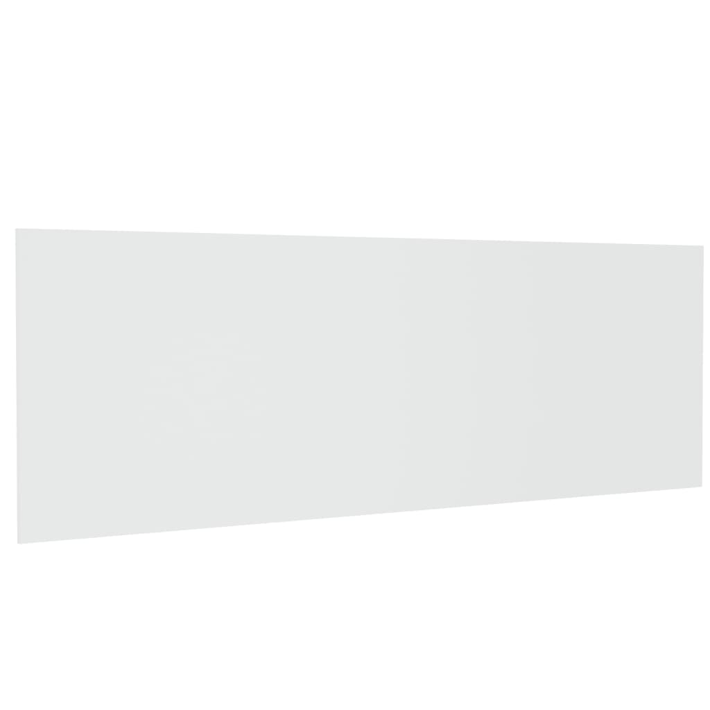 Cabecero de cama pared madera contrachapada blanco 240x1,5x80cm