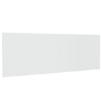 Cabecero de cama pared madera contrachapada blanco 240x1,5x80cm