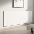 Cabecero de cama pared madera contrachapada blanco 240x1,5x80cm