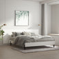 Cabecero de cama pared madera contrachapada blanco 240x1,5x80cm