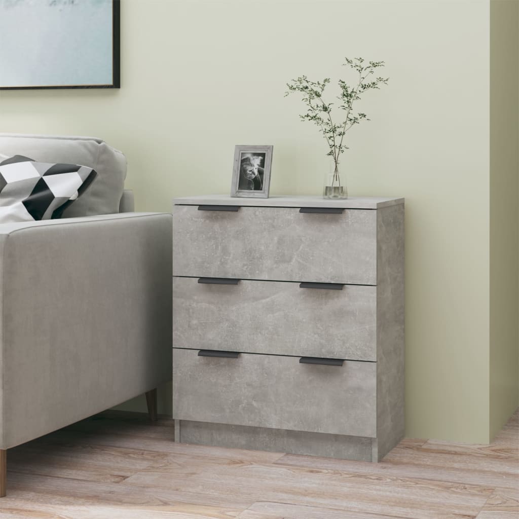 Aparador de madera contrachapada blanco 60x30x70 cm