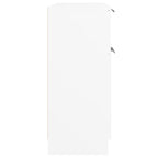 Aparador de madera contrachapada blanco 60x30x70 cm