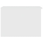 Mesa de centro madera contrachapada blanco 50x50x36 cm