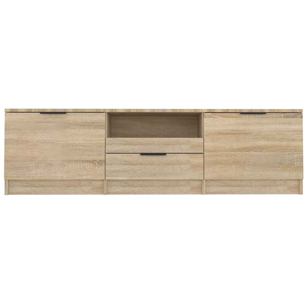 Mueble de TV roble Sonoma 140x35x40 cm madera de ingeniería