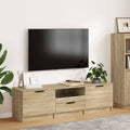 Mueble de TV roble Sonoma 140x35x40 cm madera de ingeniería