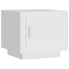 Mesa de centro madera contrachapada blanco 51x50x45 cm