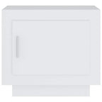 Mesa de centro madera contrachapada blanco 51x50x45 cm