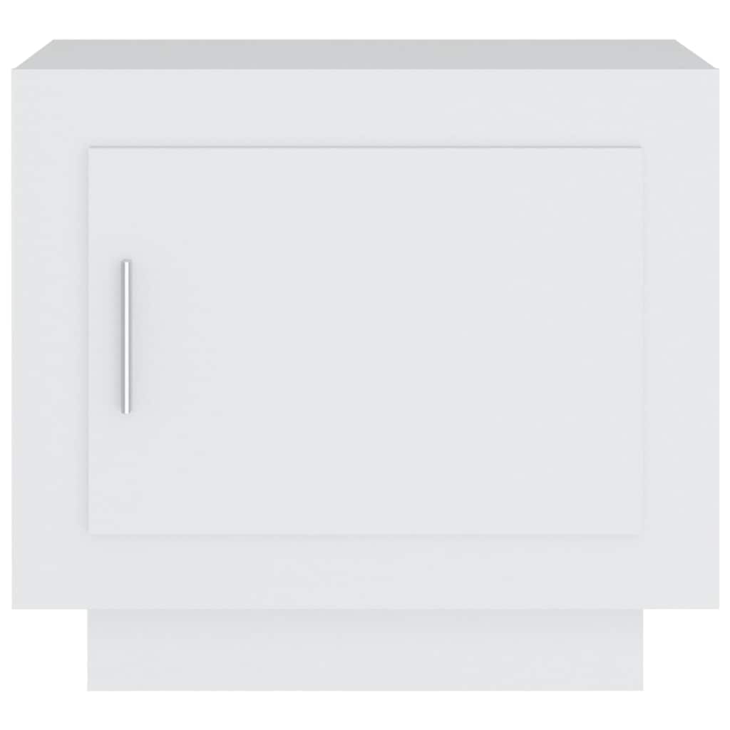 Mesa de centro madera contrachapada blanco 51x50x45 cm