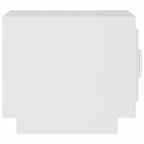Mesa de centro madera contrachapada blanco 51x50x45 cm