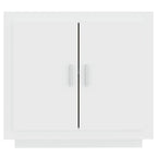 Aparador de madera contrachapada blanco 80x40x75 cm