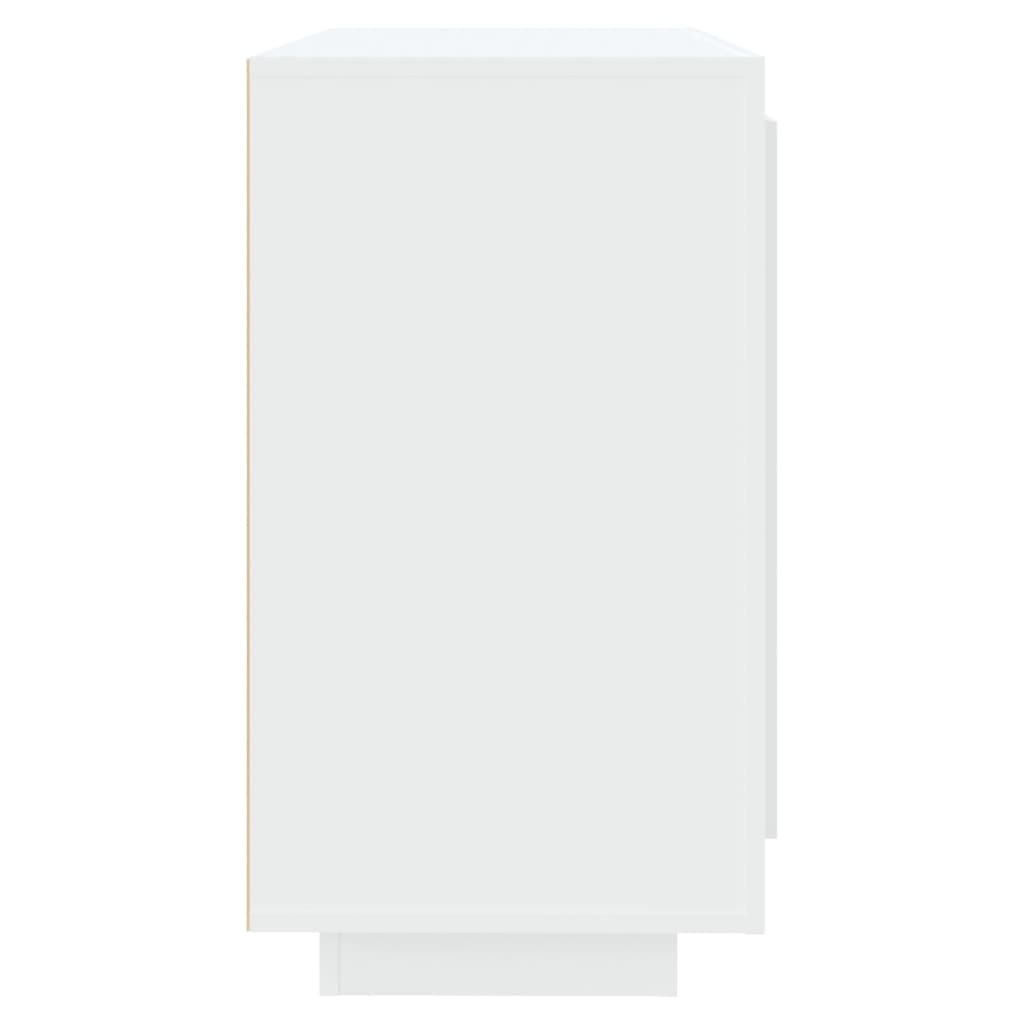 Aparador de madera contrachapada blanco 80x40x75 cm