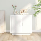 Aparador de madera contrachapada blanco 80x40x75 cm