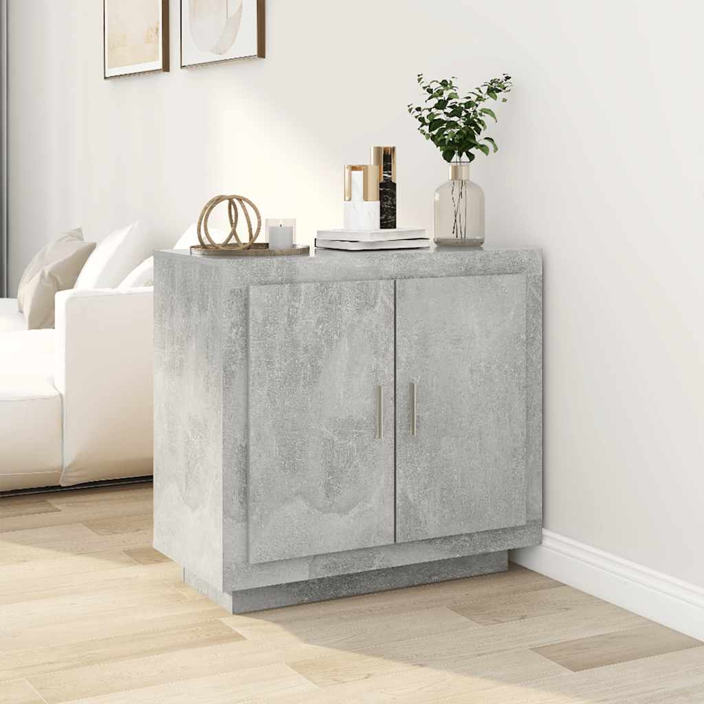 Aparador de madera contrachapada blanco 80x40x75 cm