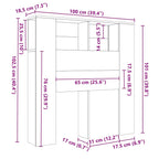 Cabecero blanco 100x18,5x102,5 cm