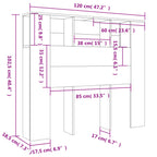 Cabecero blanco 120x18,5x102,5 cm