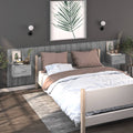 Mesita de noche de pared 2 uds color gris Sonoma