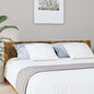 Cabecero cama madera contrachapada blanco brillo 200x1,5x80 cm