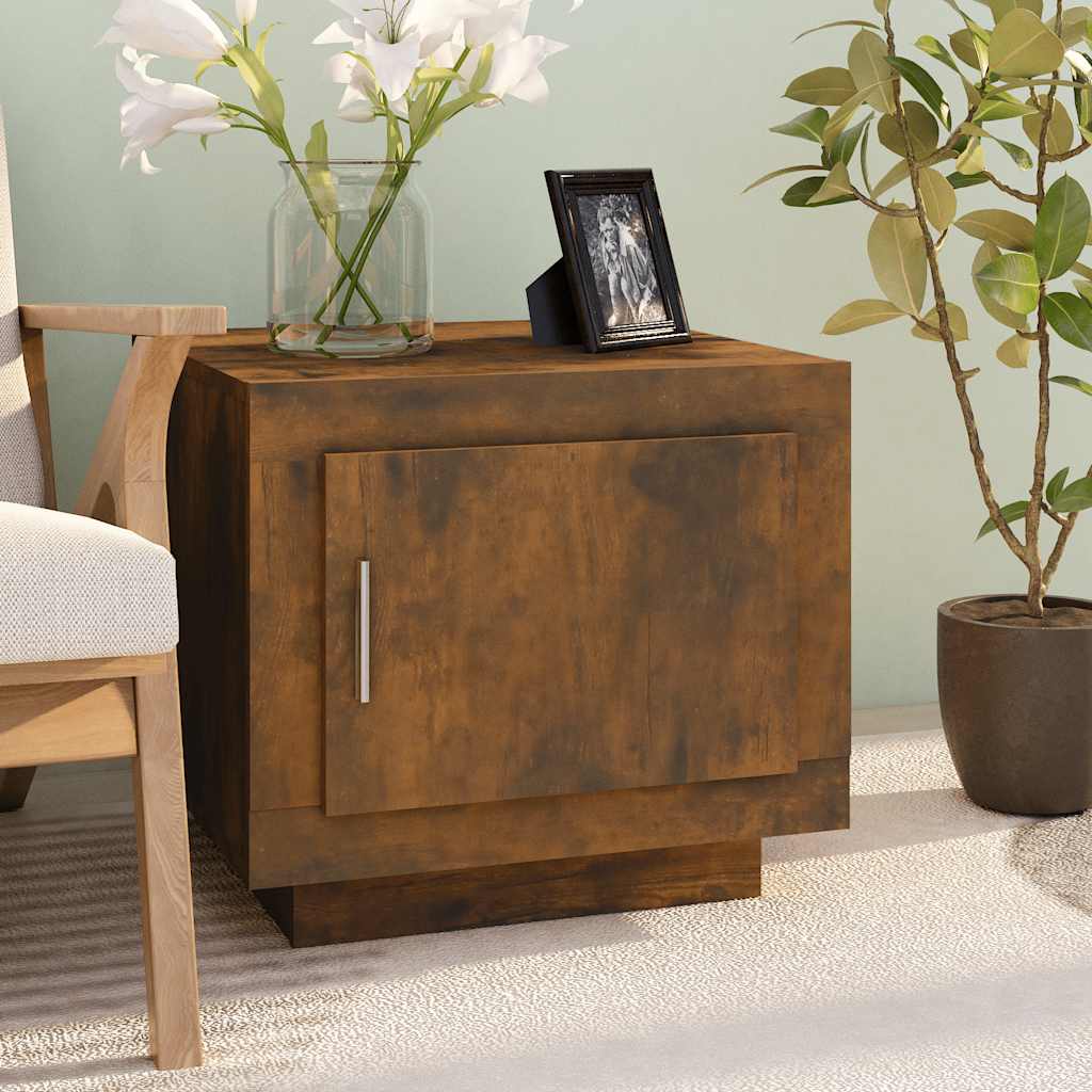 Mesa de centro madera contrachapada blanco 51x50x45 cm