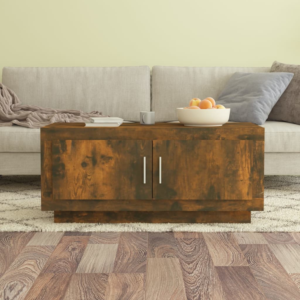 White Plywood Coffee Table 100x49.5x43 cm