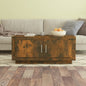 Mesa de centro de madera contrachapada blanco 100x49,5x43 cm