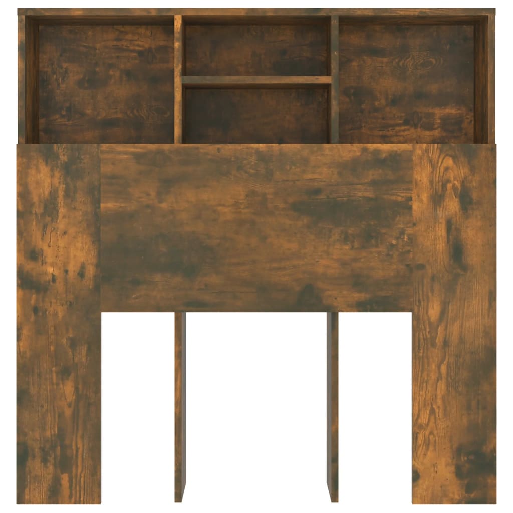 Armario cabecero roble ahumado 100x19x103,5 cm