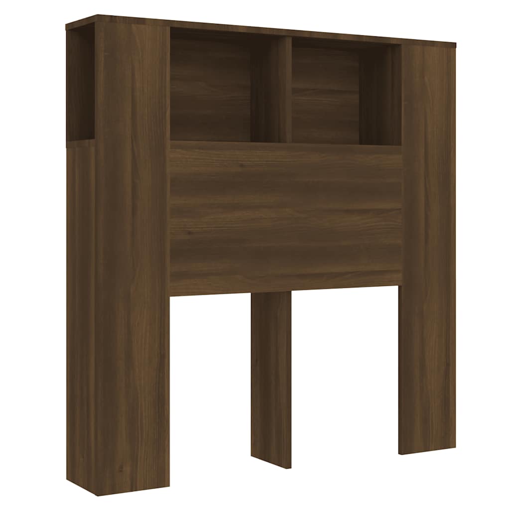 Armario cabecero marrón roble 100x18,5x102,5 cm