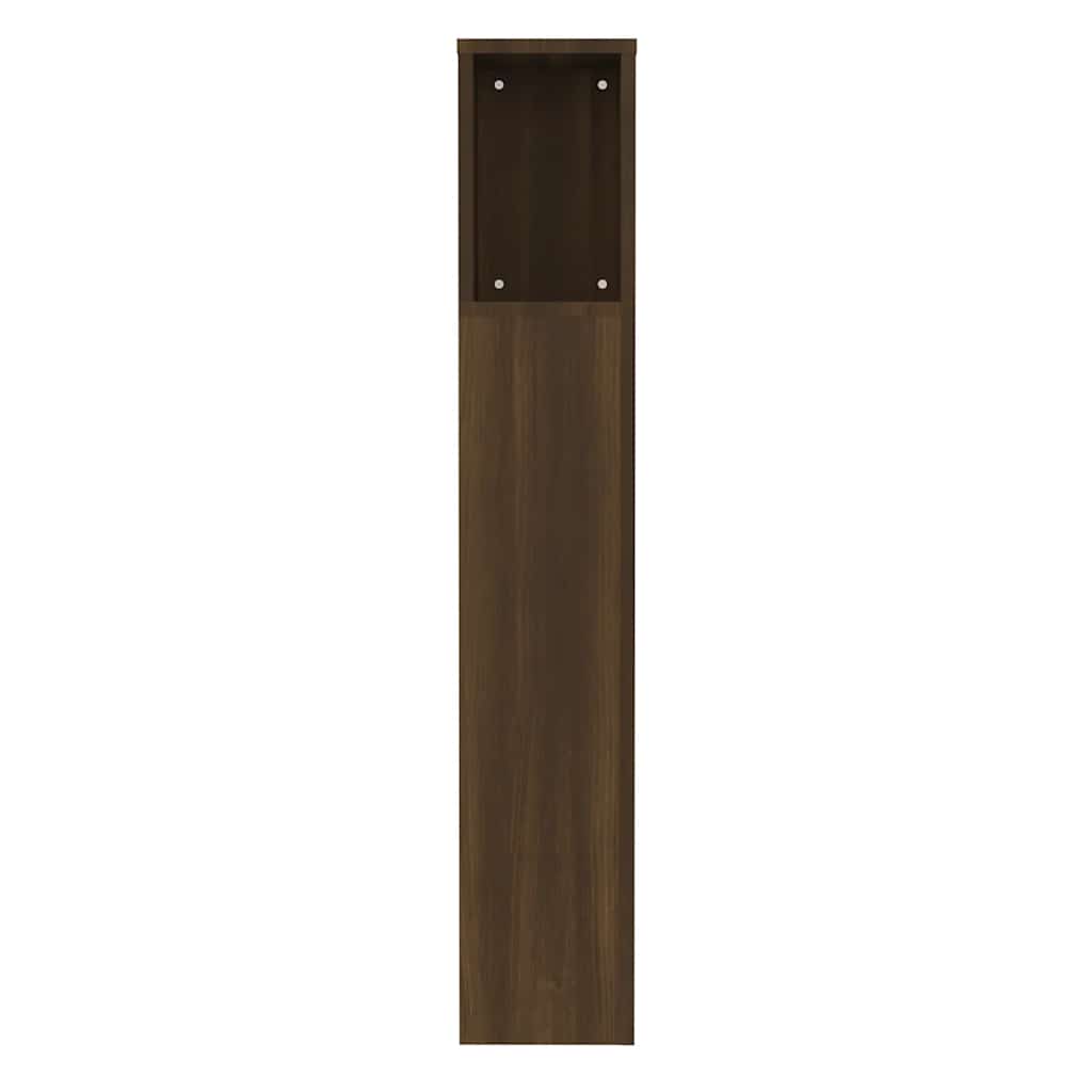 Armario cabecero marrón roble 100x18,5x102,5 cm