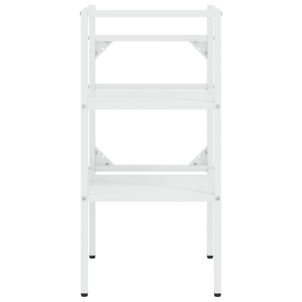 Estructura de baño con lavabo incorporado hierro blanco
