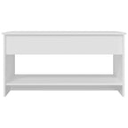 Mesa de centro madera de ingeniería blanco 102x50x52,5 cm