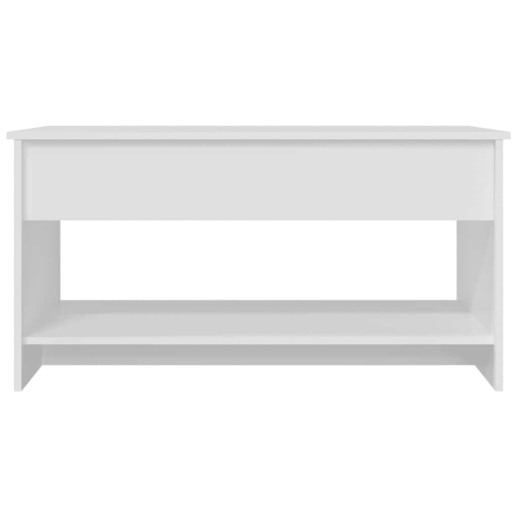 Mesa de centro madera de ingeniería blanco 102x50x52,5 cm