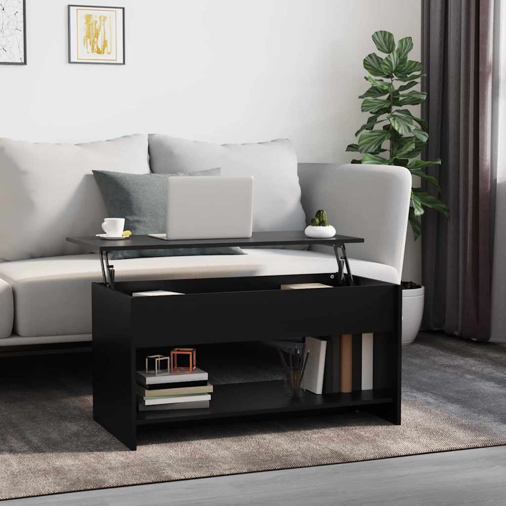 Mesa de centro madera de ingeniería blanco 102x50x52,5 cm
