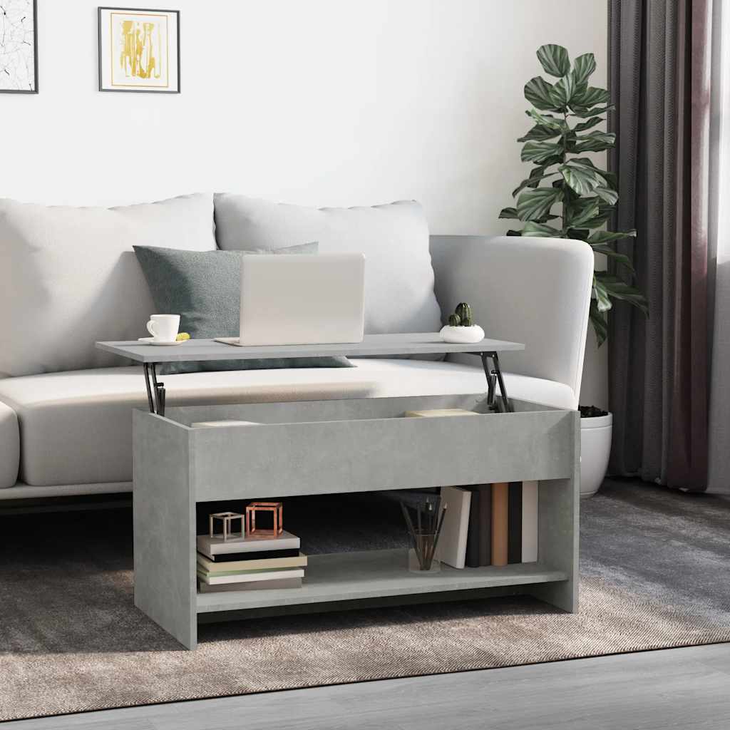 Mesa de centro madera de ingeniería blanco 102x50x52,5 cm