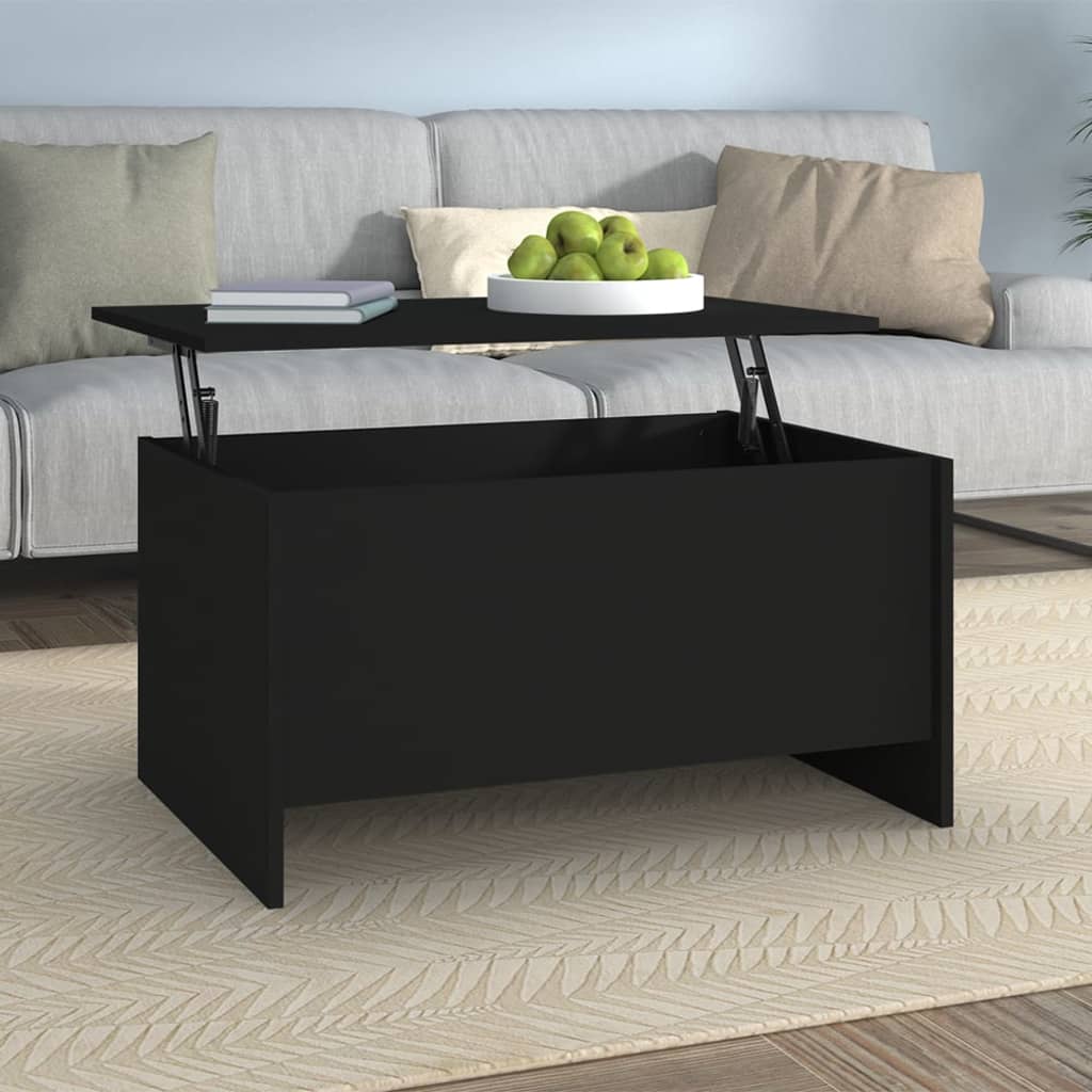 Mesa de centro madera contrachapada blanco 102x50,5x52,5x cm