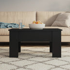 Mesa de centro madera contrachapada blanco 102x50,5x52,5x cm