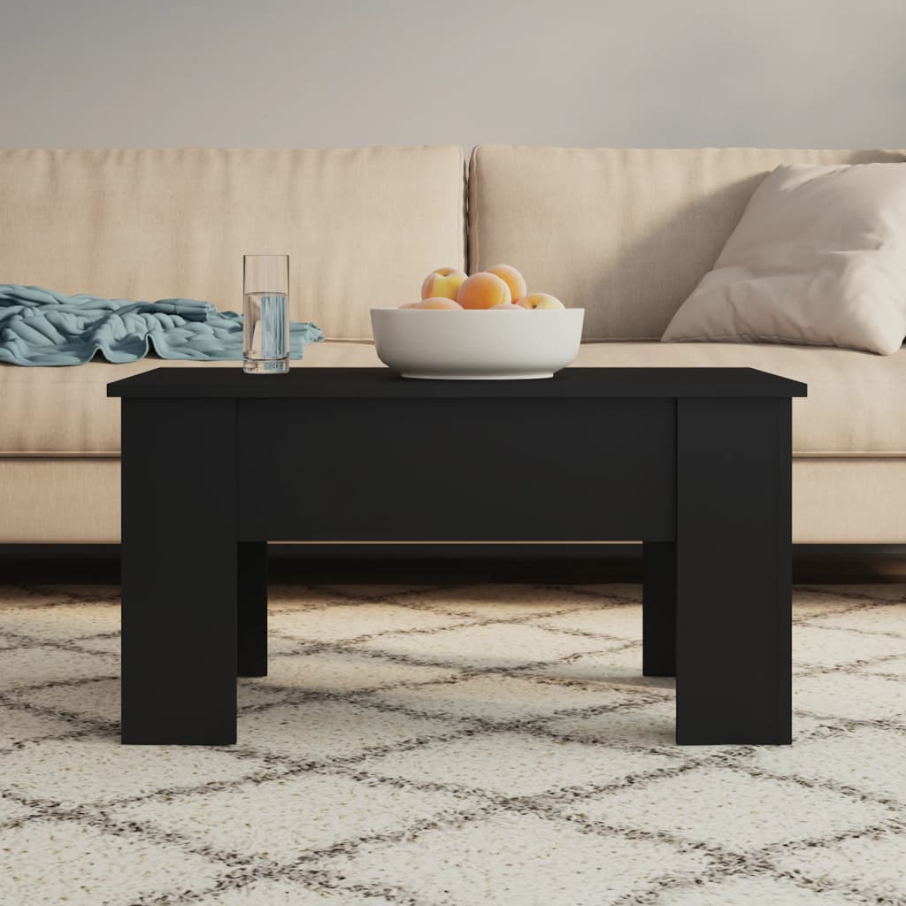 Mesa de centro madera contrachapada blanco 102x50,5x52,5x cm