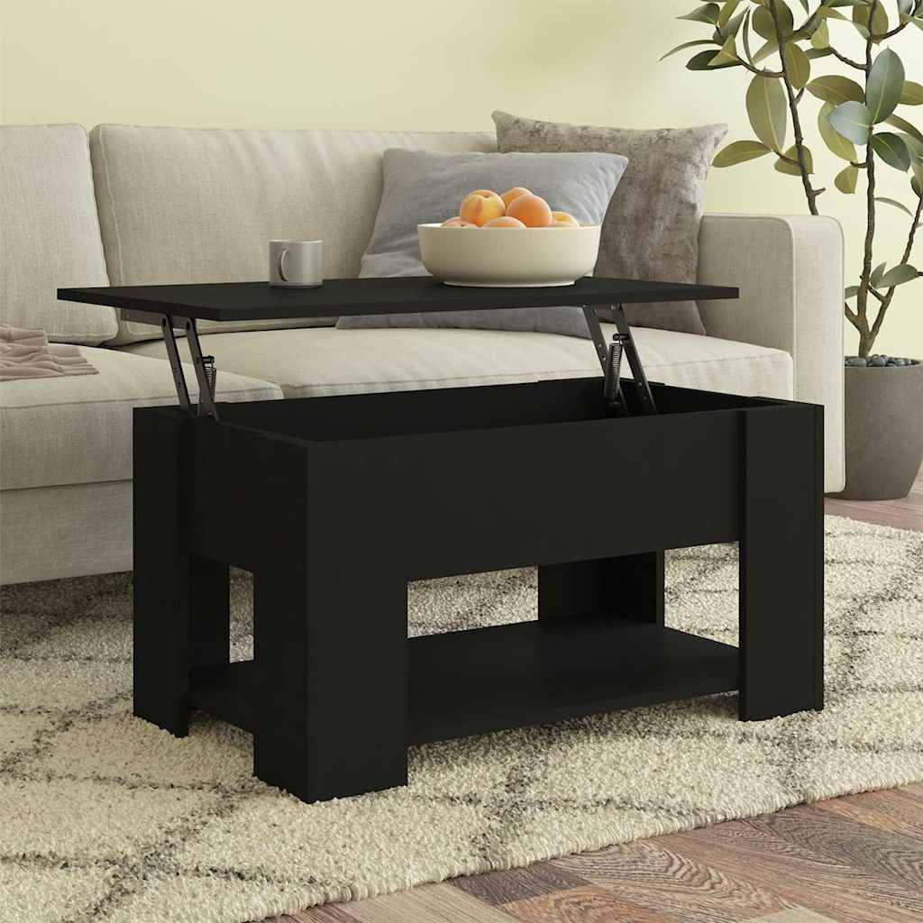 Mesa de centro madera contrachapada blanco 102x50,5x52,5x cm