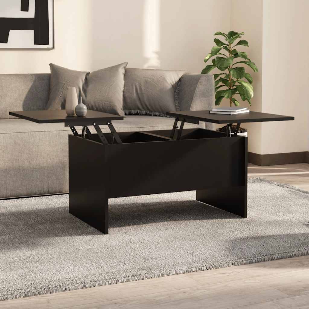 Mesa de centro 2 uds madera ingeniería blanco brillo 50x50x40cm