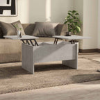Mesa de centro 2 uds madera ingeniería blanco brillo 50x50x40cm