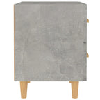 Mesita de noche 2 unidades gris hormigón 40x35x47,5 cm