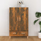 Smoked oak plywood sideboard 70x31x115 cm