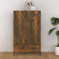 Smoked oak plywood sideboard 70x31x115 cm