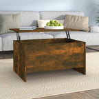 Mesa de centro madera contrachapada blanco 102x50,5x52,5x cm