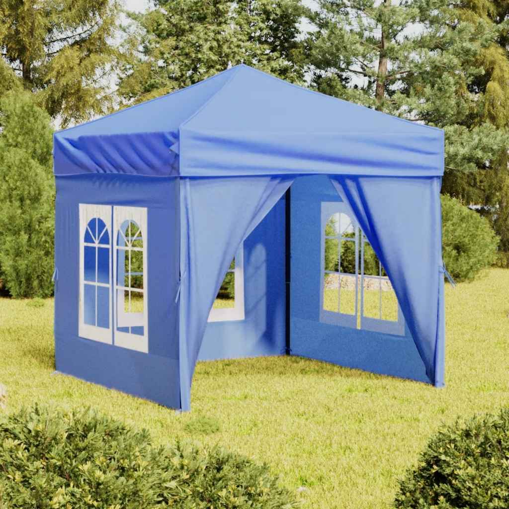 Carpa de fiesta plegable con paredes laterales antracita 3x3 m