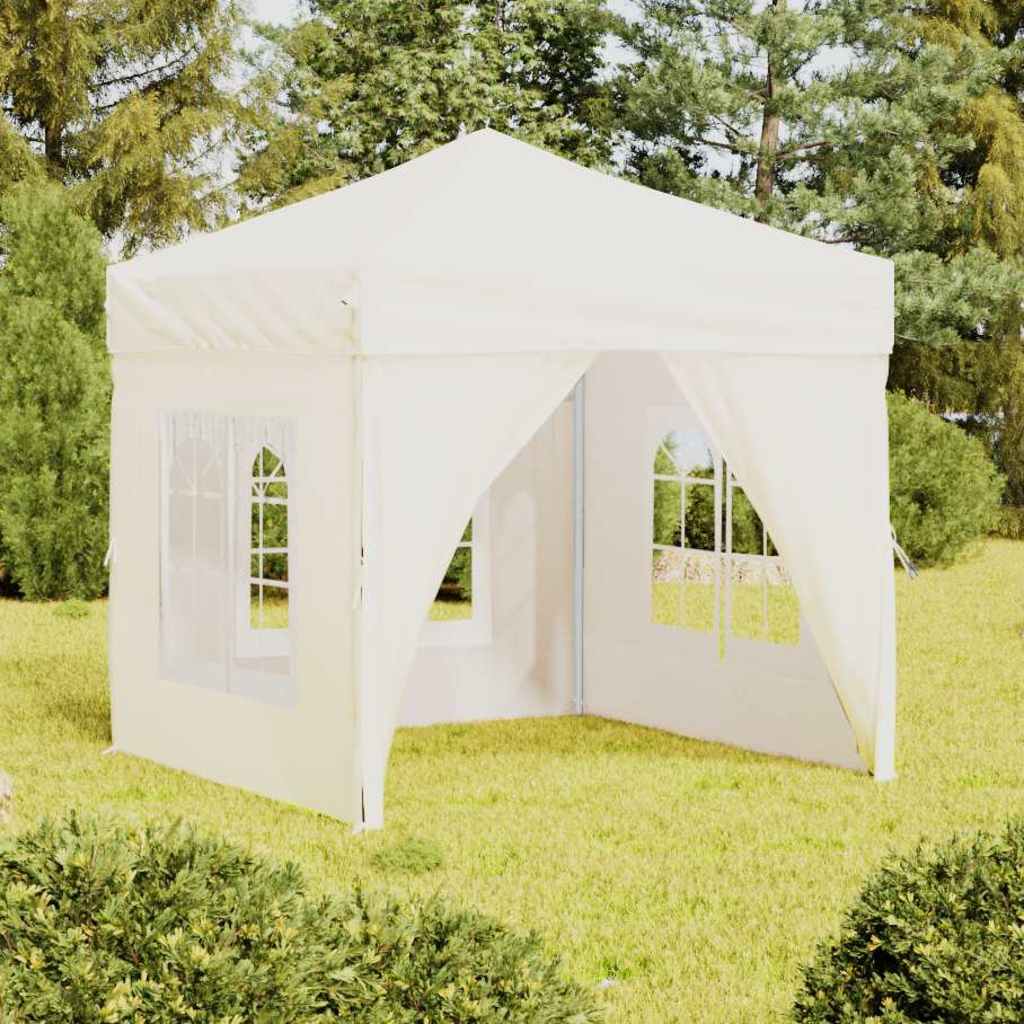 Carpa de fiesta plegable con paredes laterales antracita 3x3 m