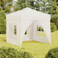 Carpa de fiesta plegable con paredes laterales antracita 3x3 m