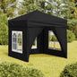 Carpa de fiesta plegable con paredes laterales antracita 3x3 m